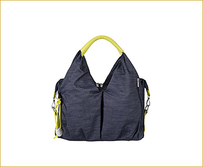 Lassig Green Label Neckline Style Diaper Shoulder Bag with Matching Bottle Holder, Baby Changing Mat/Pad and Stroller Hooks