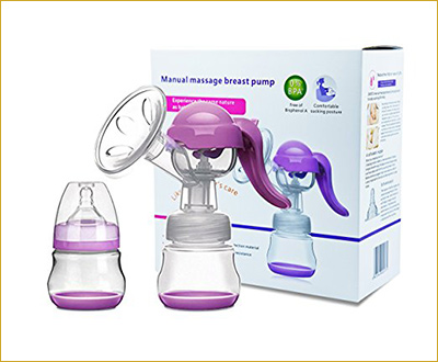 Manual Breast Pump with Lid for Breastfeeding