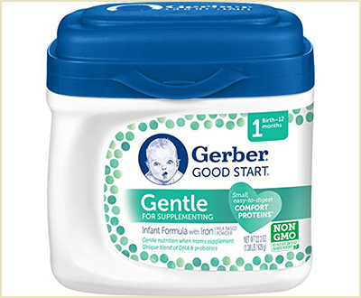 Gerber Good Start Gentle Non-GMO Powder Infant Formula for Supplementing