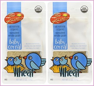 Organic Wheat Baby Cereal Made with Sprouted Whole Grain Wheat