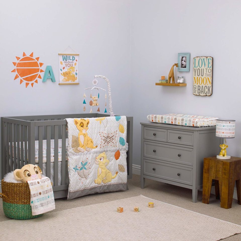 Disney Baby Lion King Circle of Life 3 Piece Nursery Crib Set